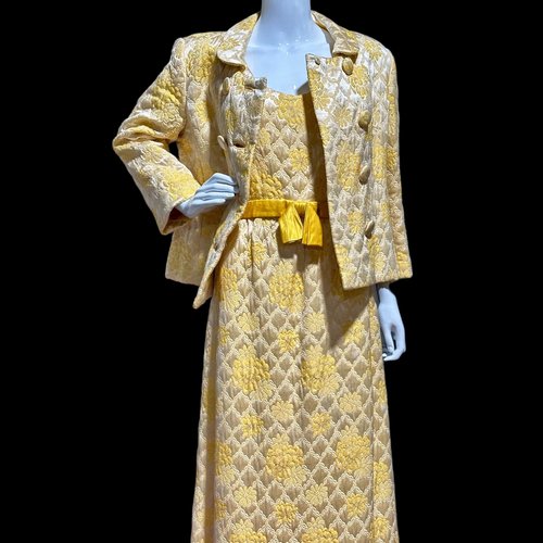 MOLLIE PARNIS for Nan Duskin vintage evening dress and jacket set